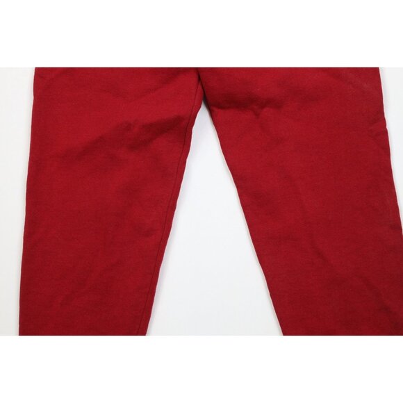 Vtg 90s Russell Athletic Mens Small Distressed Blank Sweatpants Joggers Red USA - Picture 8 of 10